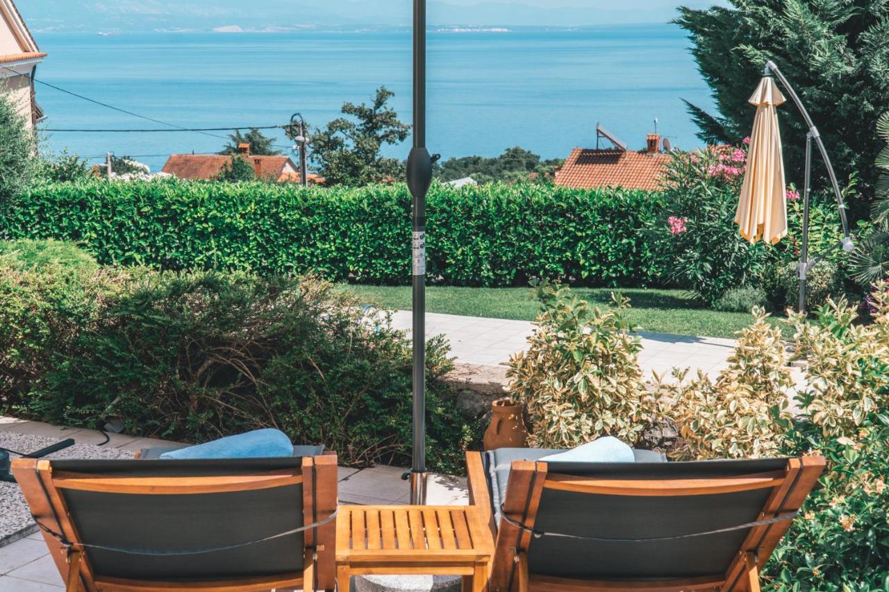 Panoramic Apartment Sea View And Pool Opatija Ичичи Экстерьер фото